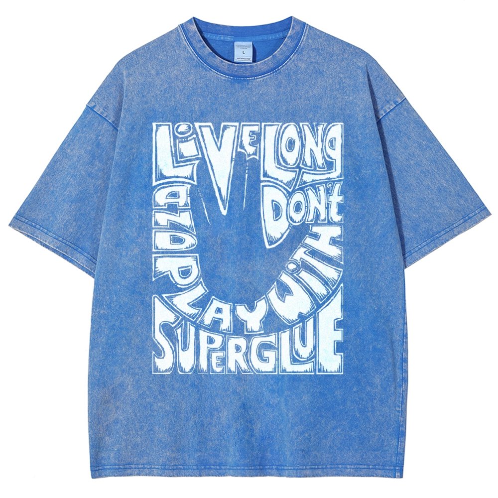 Don't Play With Superglue Vintage Distressed T-shirt