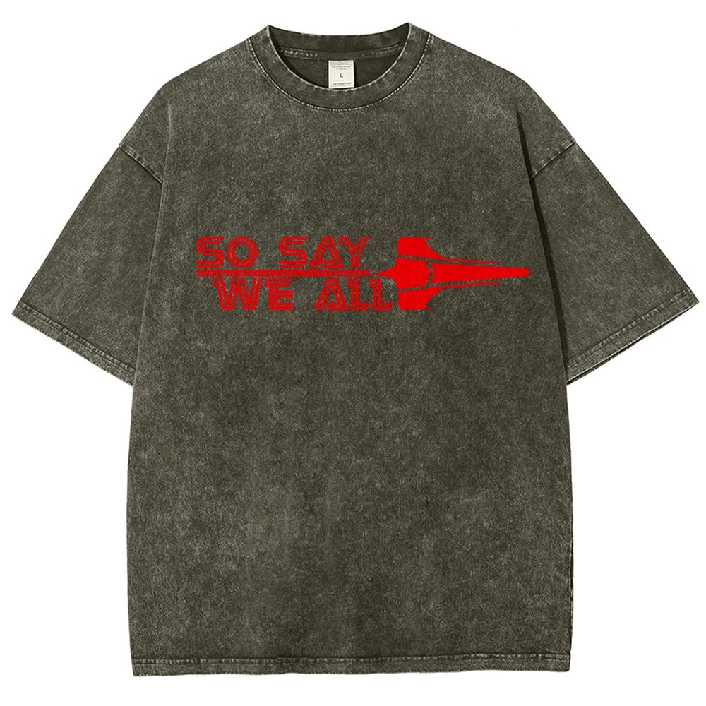 So Say We All Vintage Distressed T-shirt