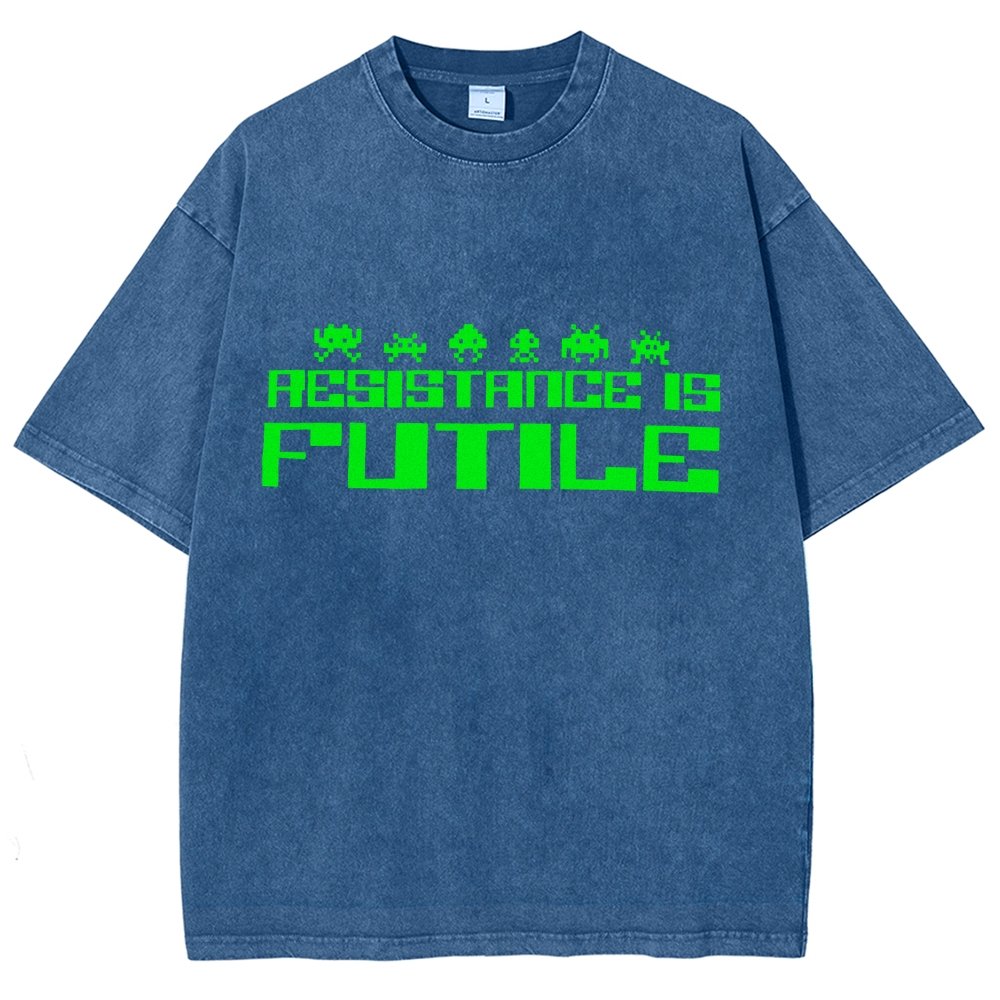 Resistance is Futile Vintage Distressed T-shirt
