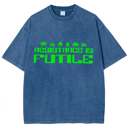 Resistance is Futile Vintage Distressed T-shirt