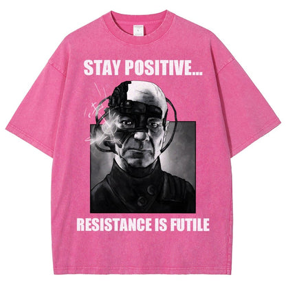 Stay positive... Persistence is key Vintage Distressed T-shirt