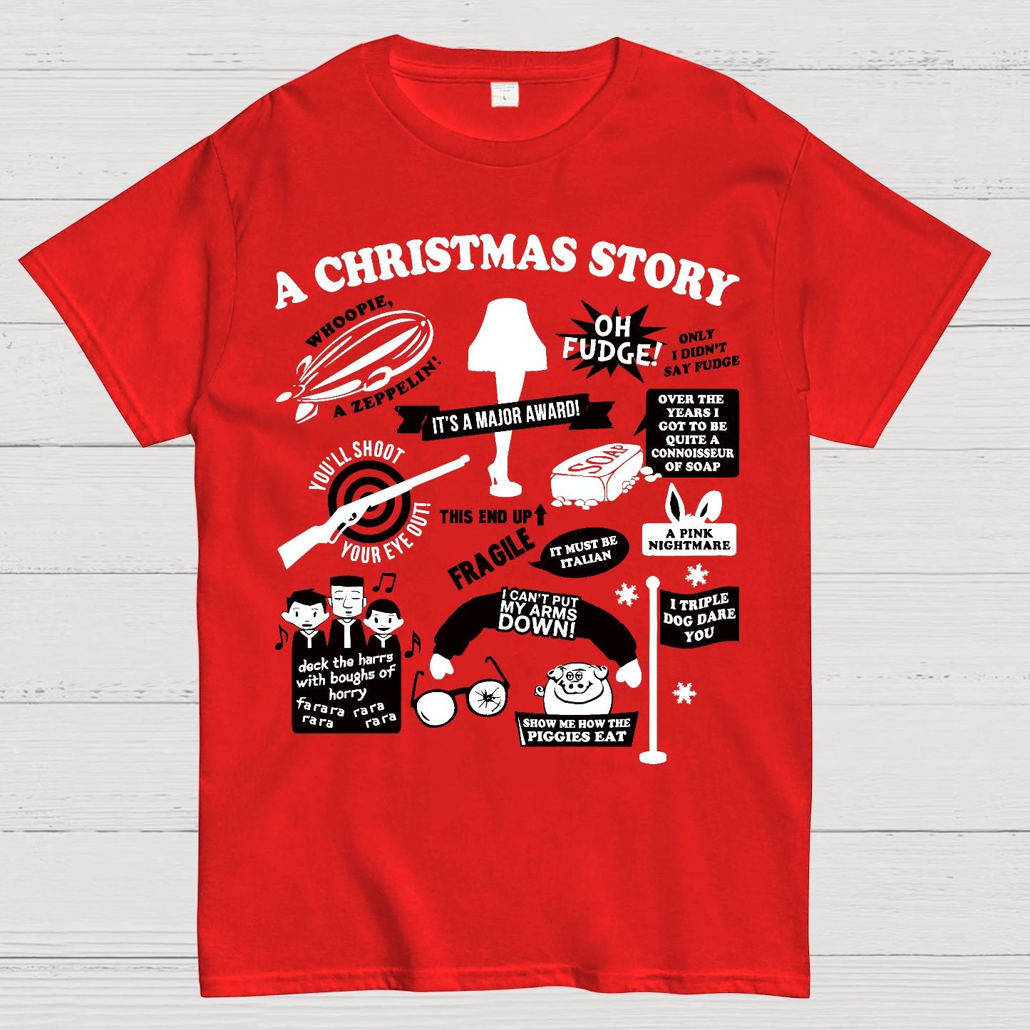 Christmas Story Quotes Geek T-Shirt
