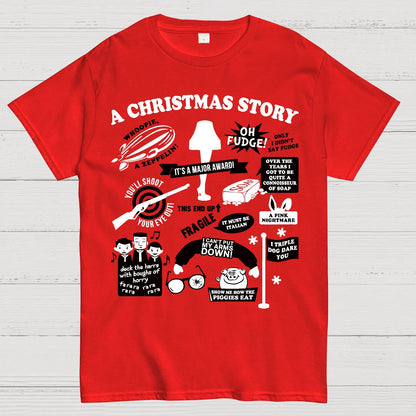 Christmas Story Quotes Geek T-Shirt