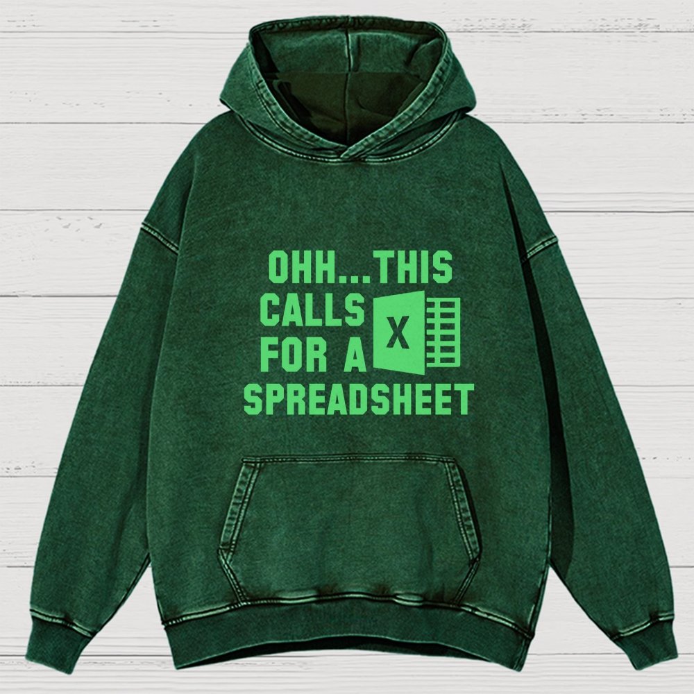Ohh...This Calls for a Spreadsheet Vintage Distressed Hoodie