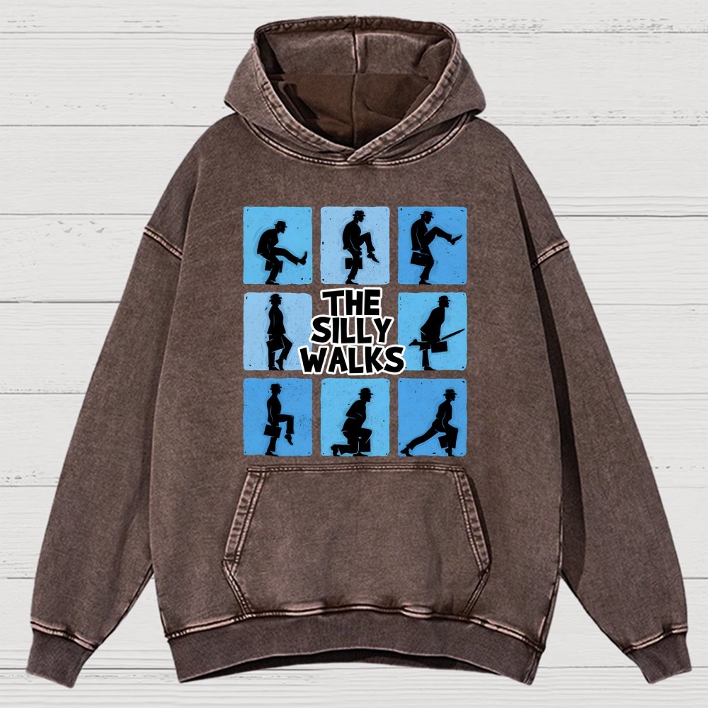 The Silly Walks Vintage Distressed Hoodie