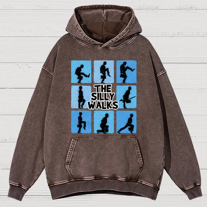 The Silly Walks Vintage Distressed Hoodie