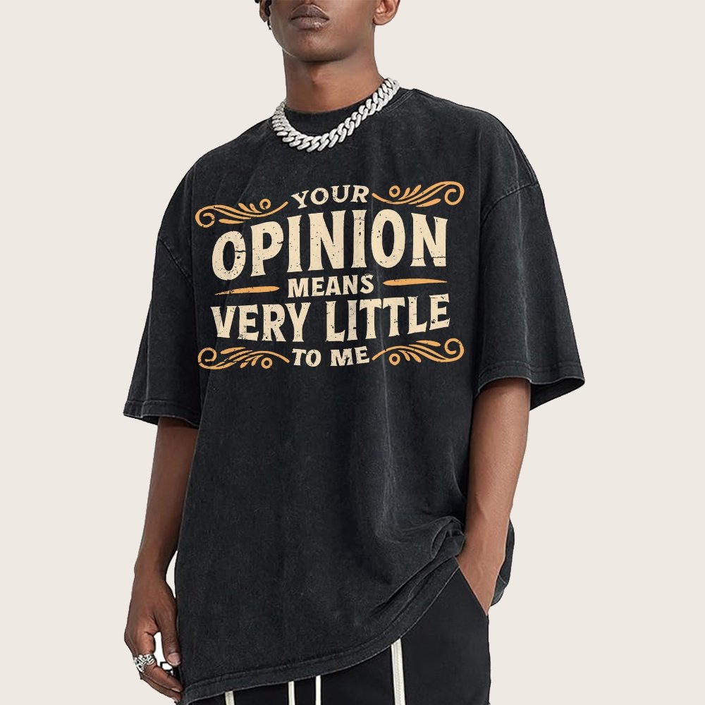 Your Opinion Means Very Little Vintage Distressed T-shirt