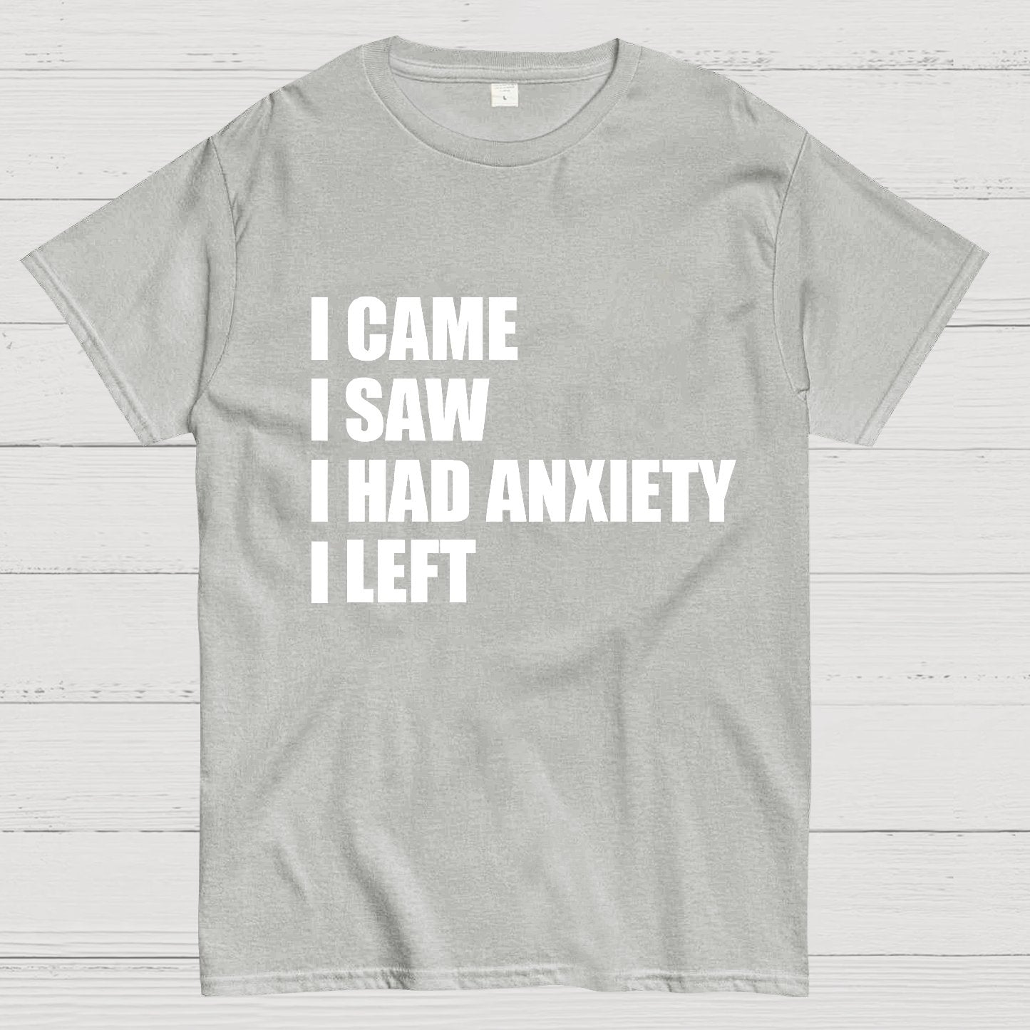 I Came I Saw and Have Anxiety I Left Geek T-Shirt