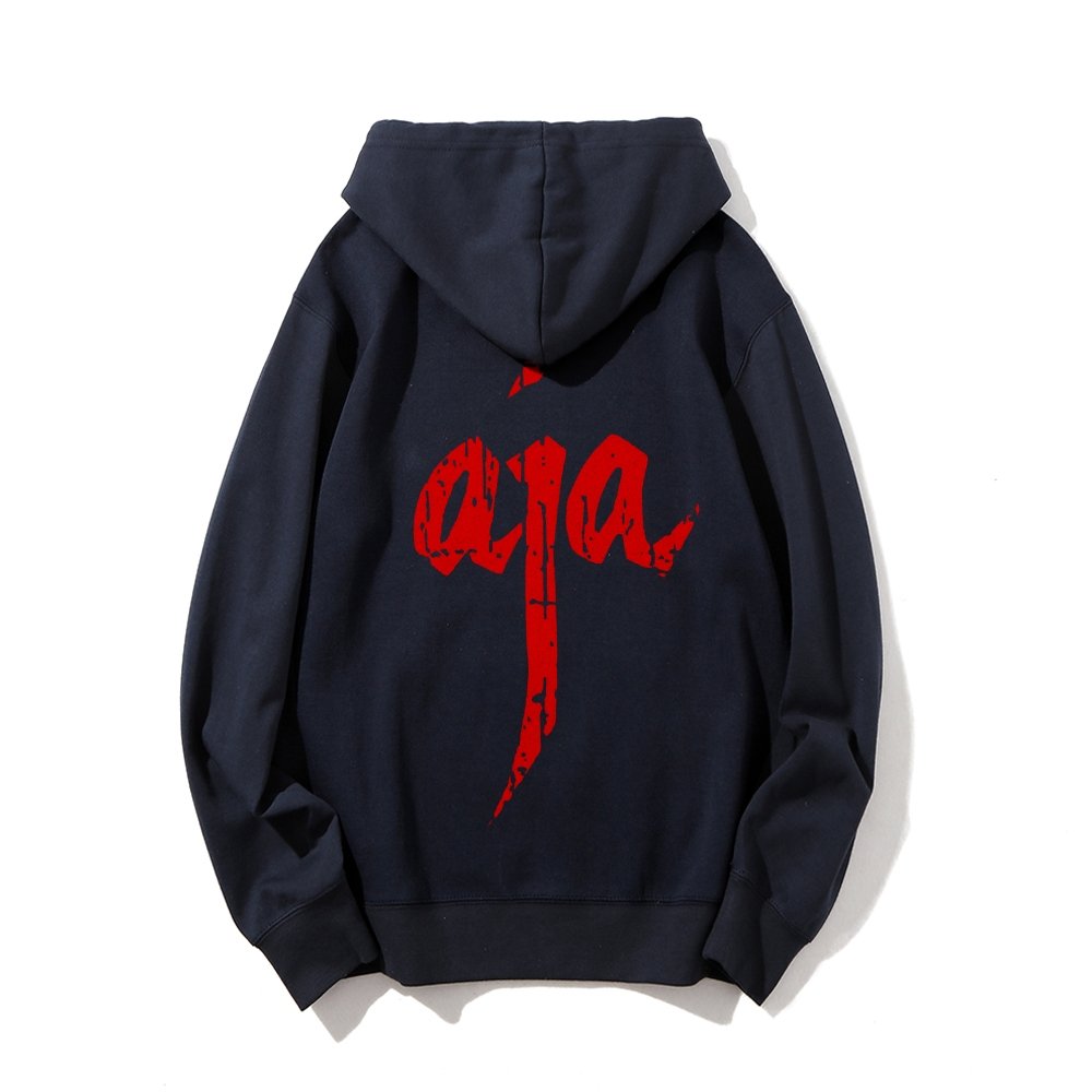 Aja Printed Back Unisex Cotton Hoodie