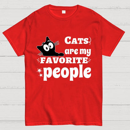 Cats Are My Favorite People Unisex Geek T-Shirt