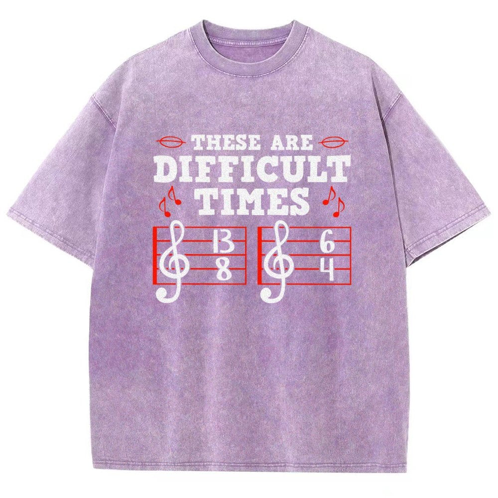 These Are Difficult Times Vintage Distressed T-shirt
