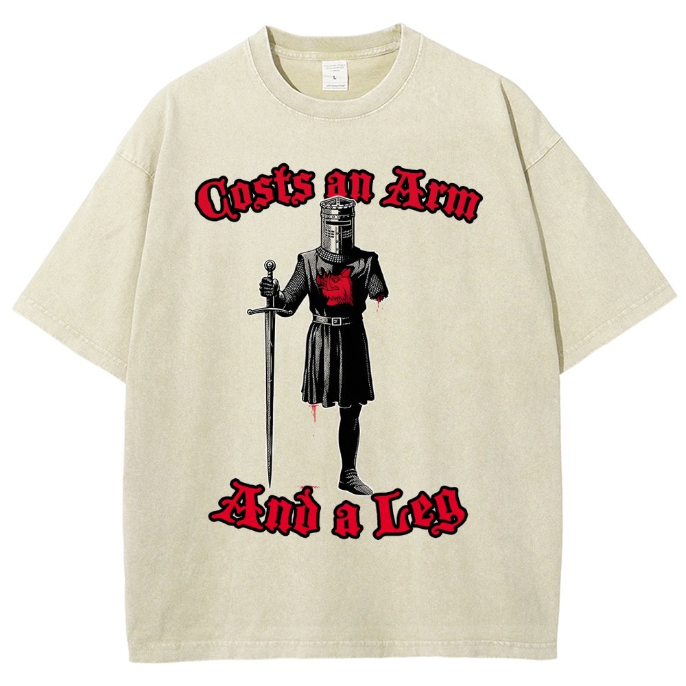 Black Knight Debt Vintage Distressed T-shirt