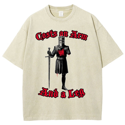 Black Knight Debt Vintage Distressed T-shirt
