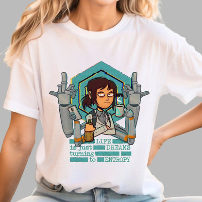 Life is Dreams Turning to Entropy Job Inside Conspiracy Geek T-Shirt