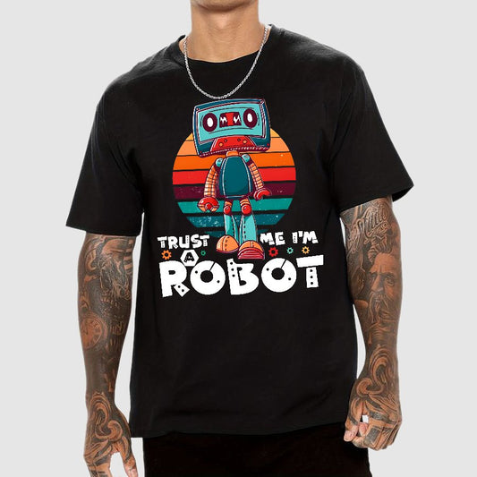 Trust Me I'm A Robot Funny Robotic Sci Fi Vintage Geek T-Shirt