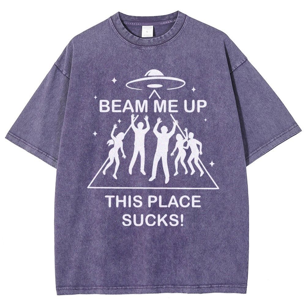 Warp Me Away Vintage Distressed T-shirt
