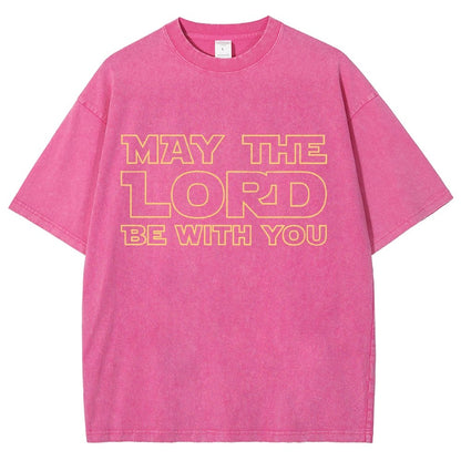 May The Lord be with you Vintage Distressed T-shirt