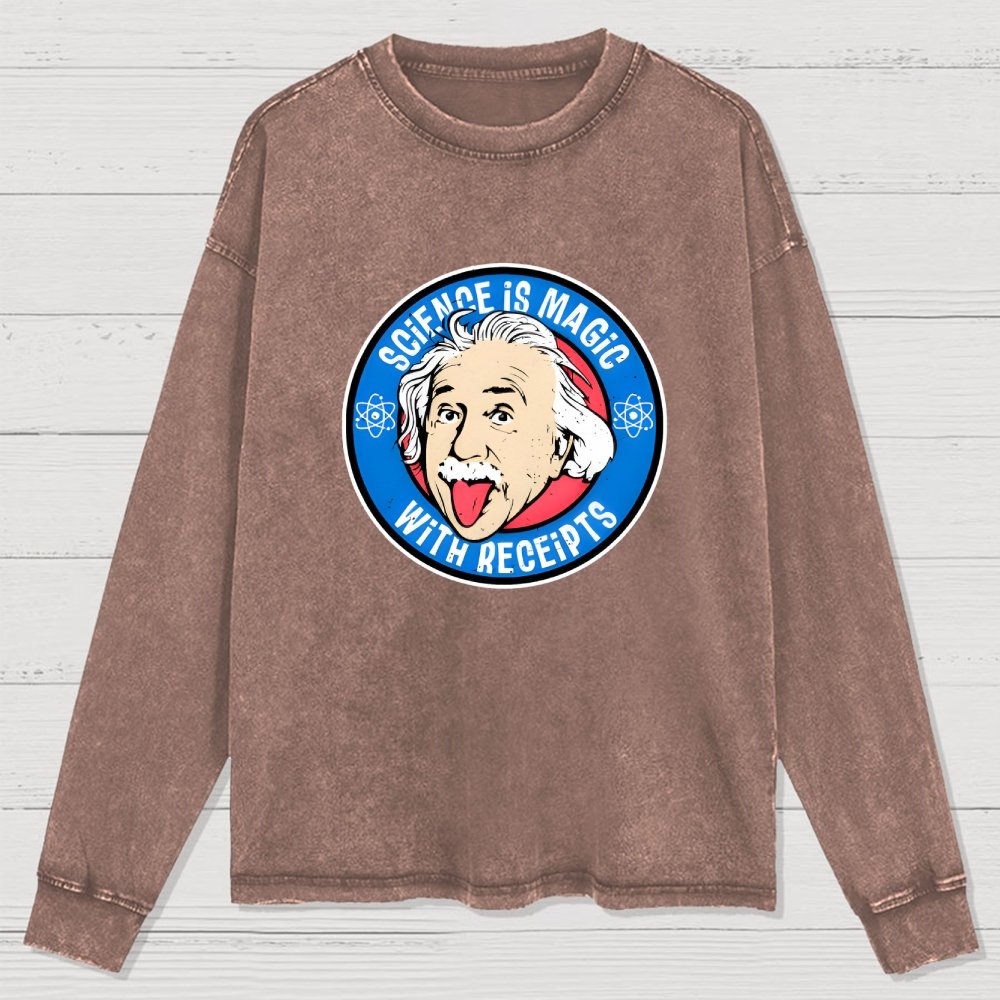 Science Is Magic Washed Long Sleeve Tee
