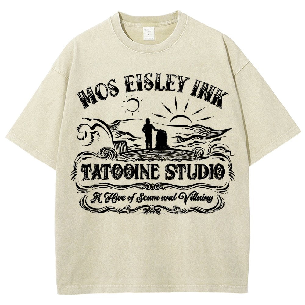 Tattoo-ine Studio Vintage Distressed T-shirt