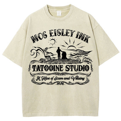 Tattoo-ine Studio Vintage Distressed T-shirt
