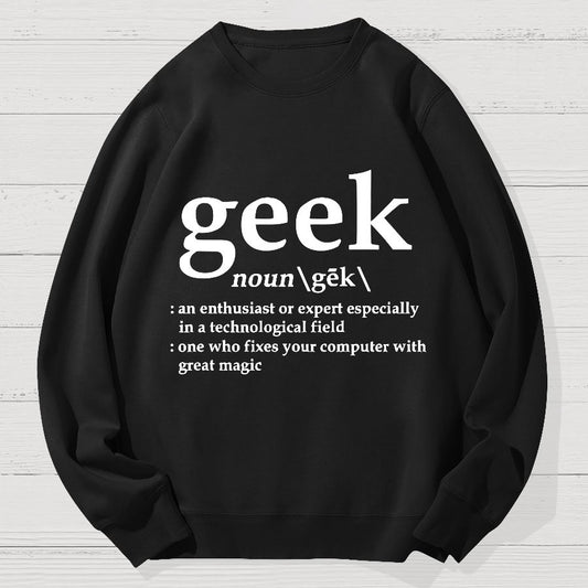 Geek Definition Cotton Sweatshirt