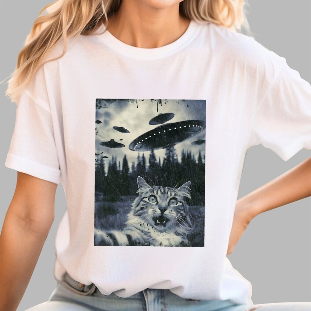 Funny Cat Emojis And Humorous Patterns Geek T-Shirt