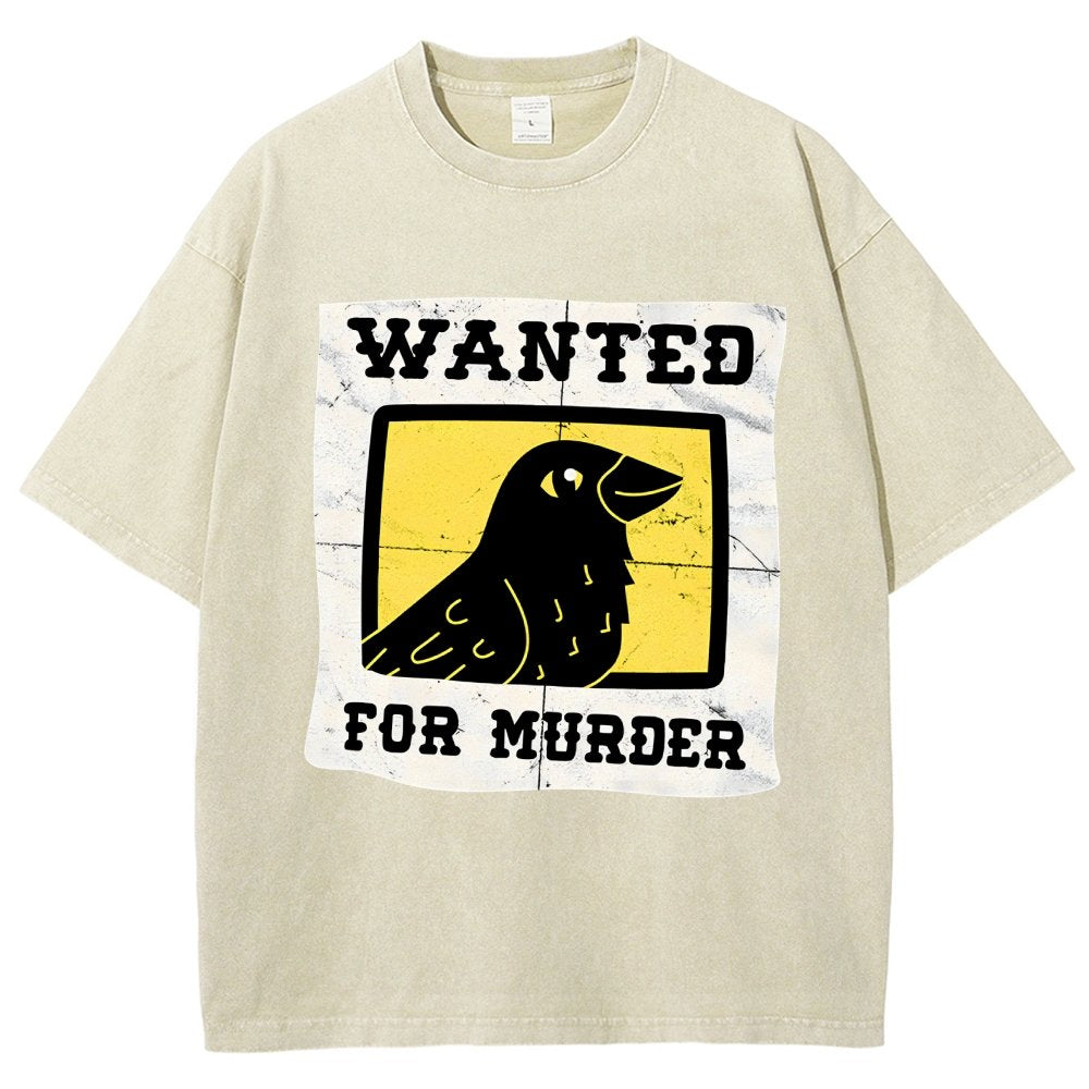 Crows Wanted Vintage Distressed T-shirt