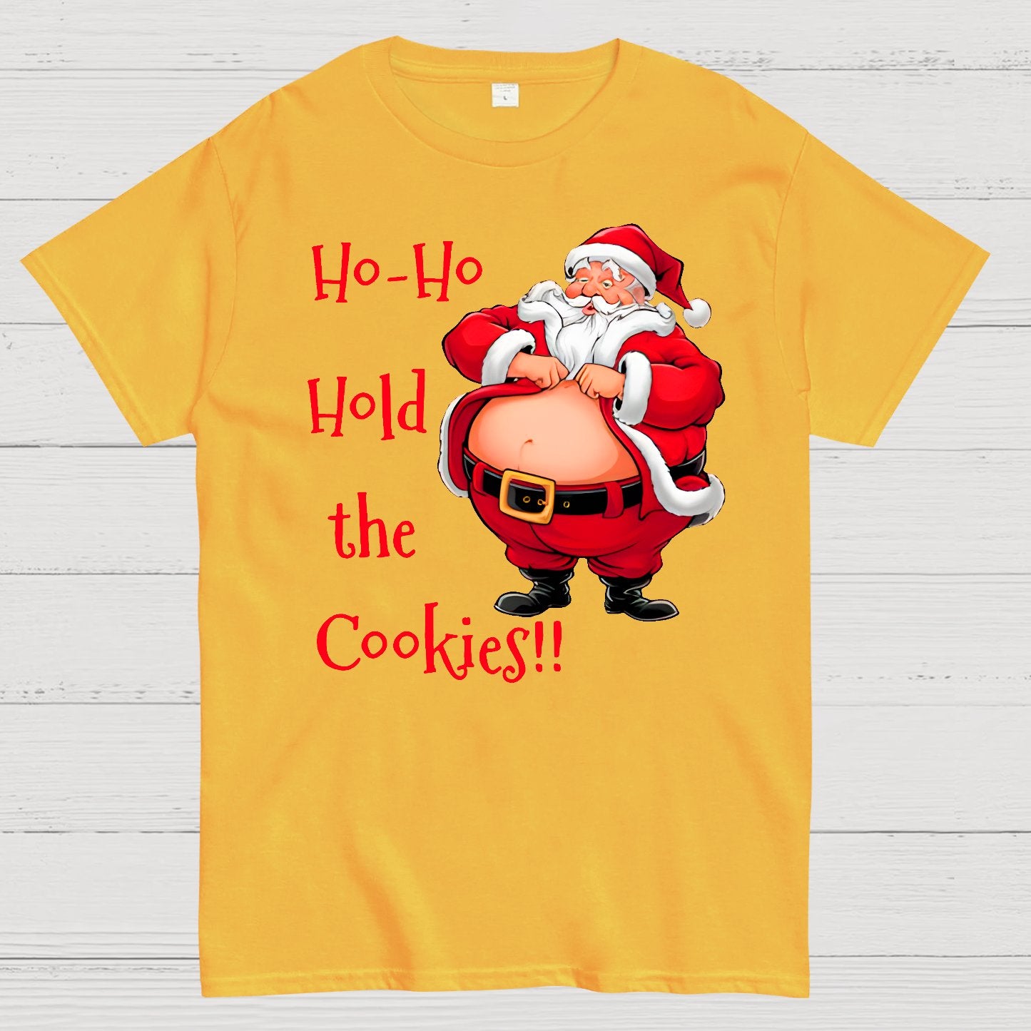 Christmas Fat Santa Geek T-Shirt