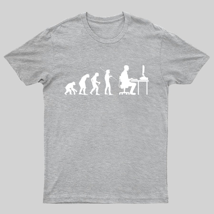 Computer Worker Evolution Shirt, Programmer T-Shirt