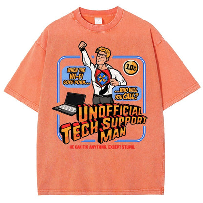 Unofficial Tech Support Man Essential Vintage Distressed T-shirt