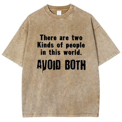 There Are Two Kinds Of People In This World Vintage Distressed T-shirt