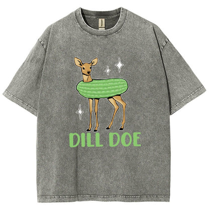 Dill Pickle Funny Vintage Distressed T-shirt