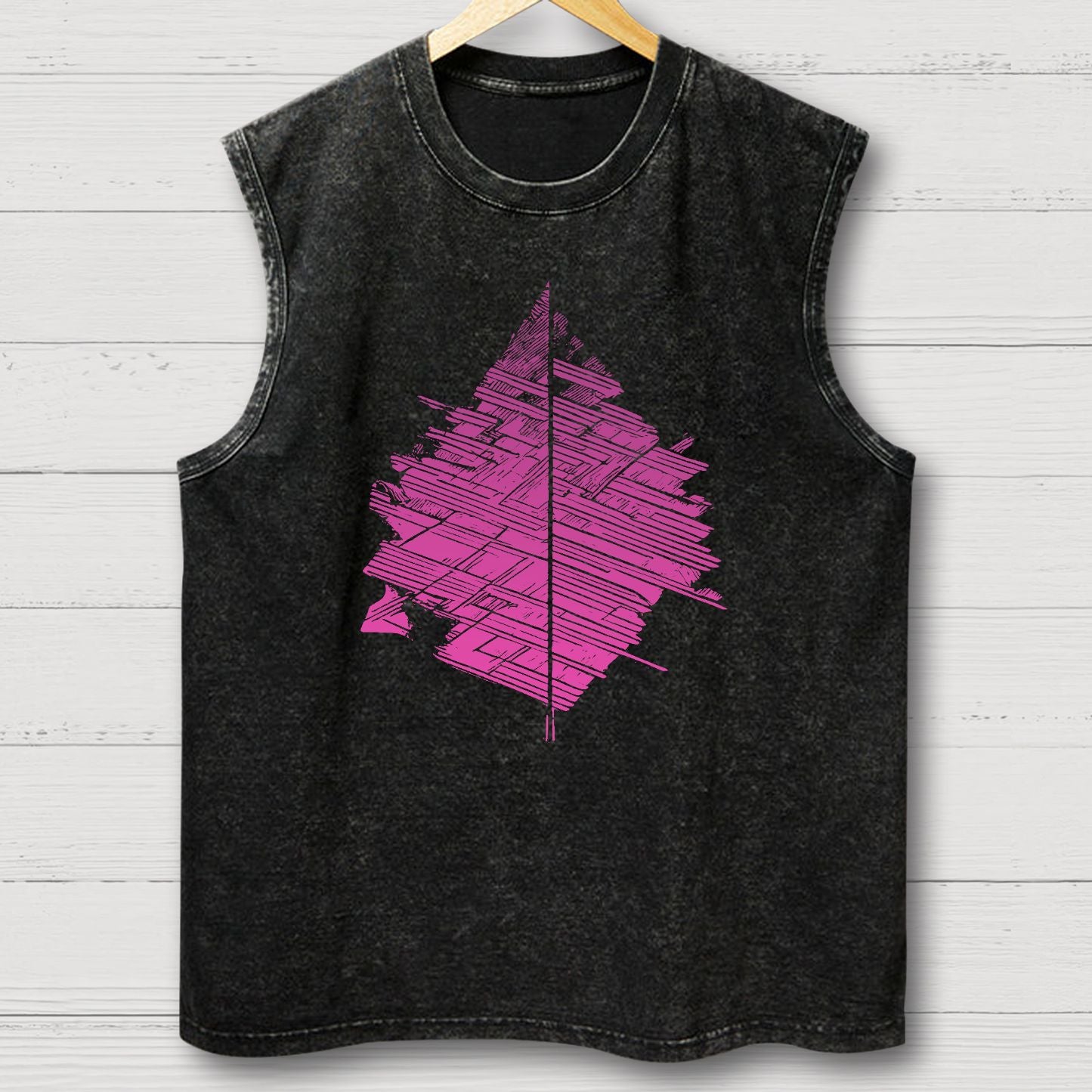 Leaves. Abstract and strange leaves Vintage Distressed Washed Tank