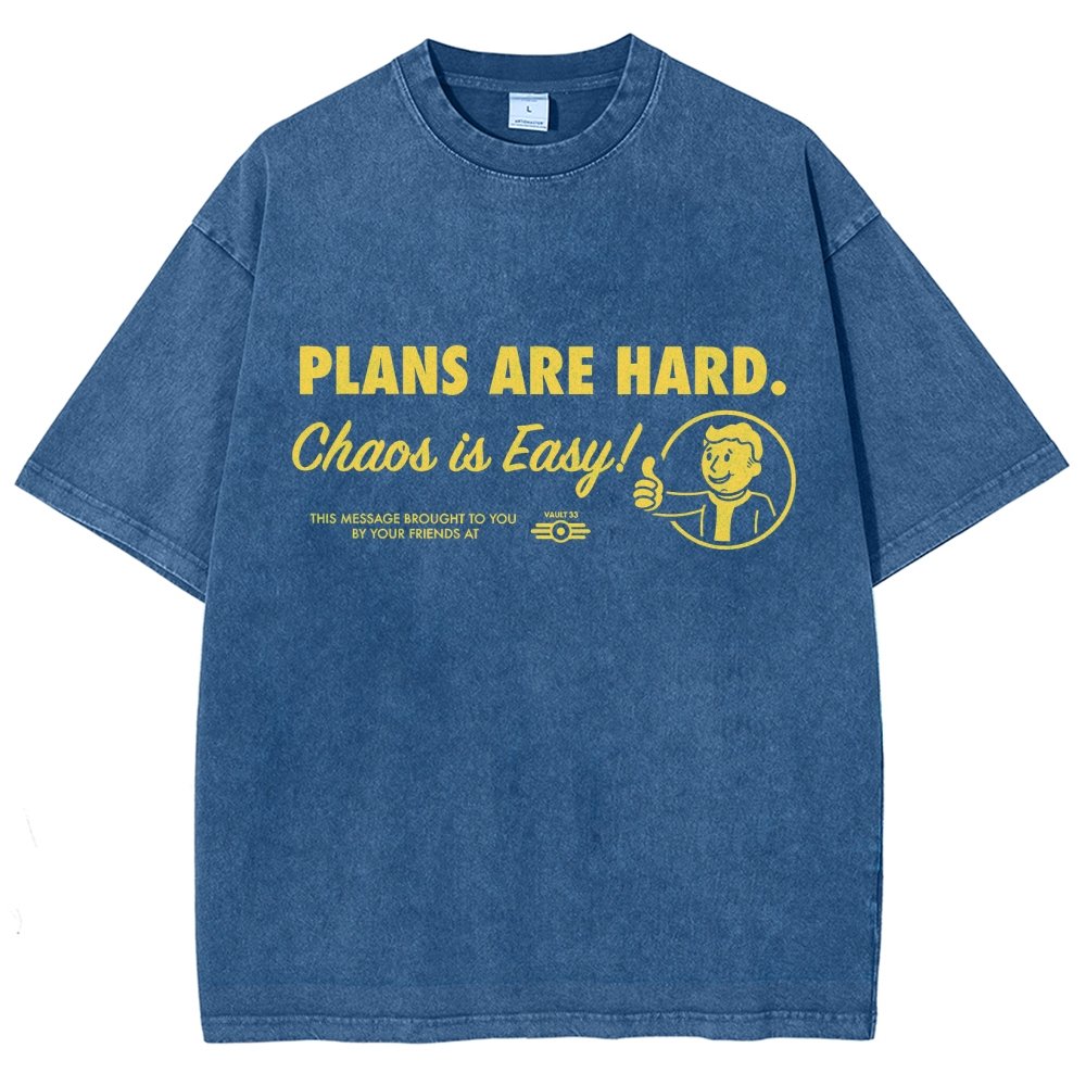 Chaos is Easy Vintage Distressed T-shirt