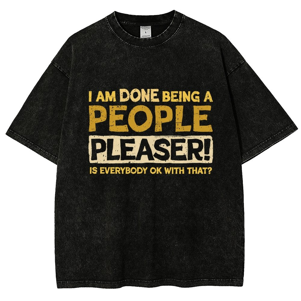 Still A People Pleaser Vintage Distressed T-shirt