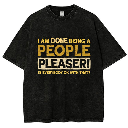 Still A People Pleaser Vintage Distressed T-shirt