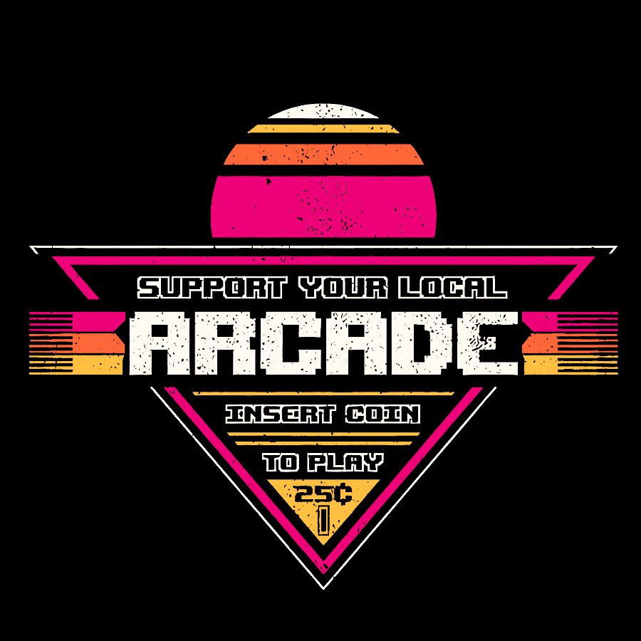 Support Your Local Arcade Geek T-Shirt