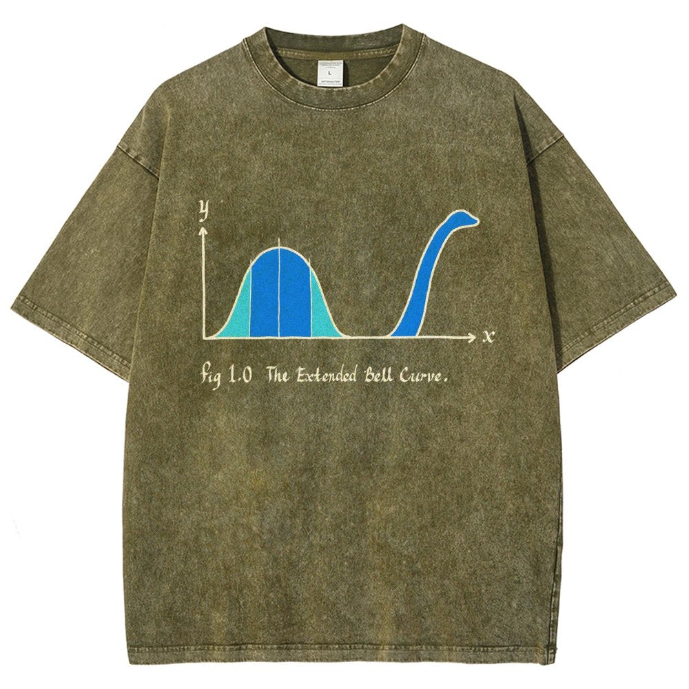 The Extended Bell Curve Vintage Distressed T-shirt