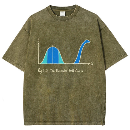 The Extended Bell Curve Vintage Distressed T-shirt