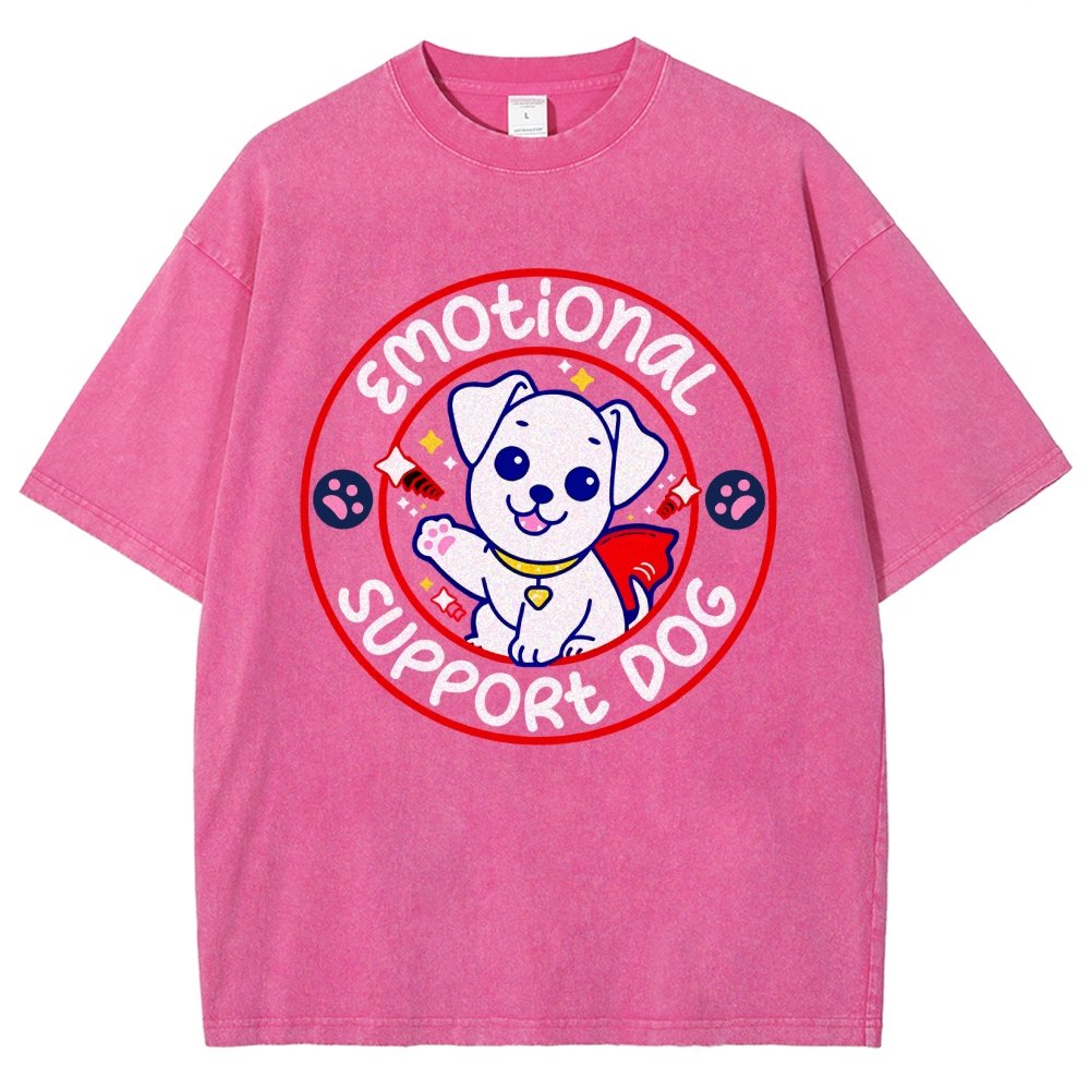 Emotional Support Dog Vintage Distressed T-shirt