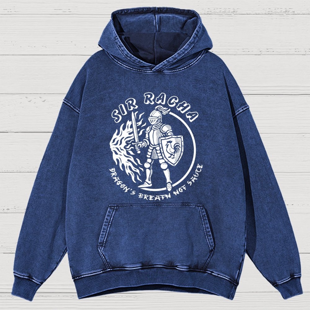 Sir Racha Dragon’s Breath Hot Sauce Vintage Distressed Hoodie