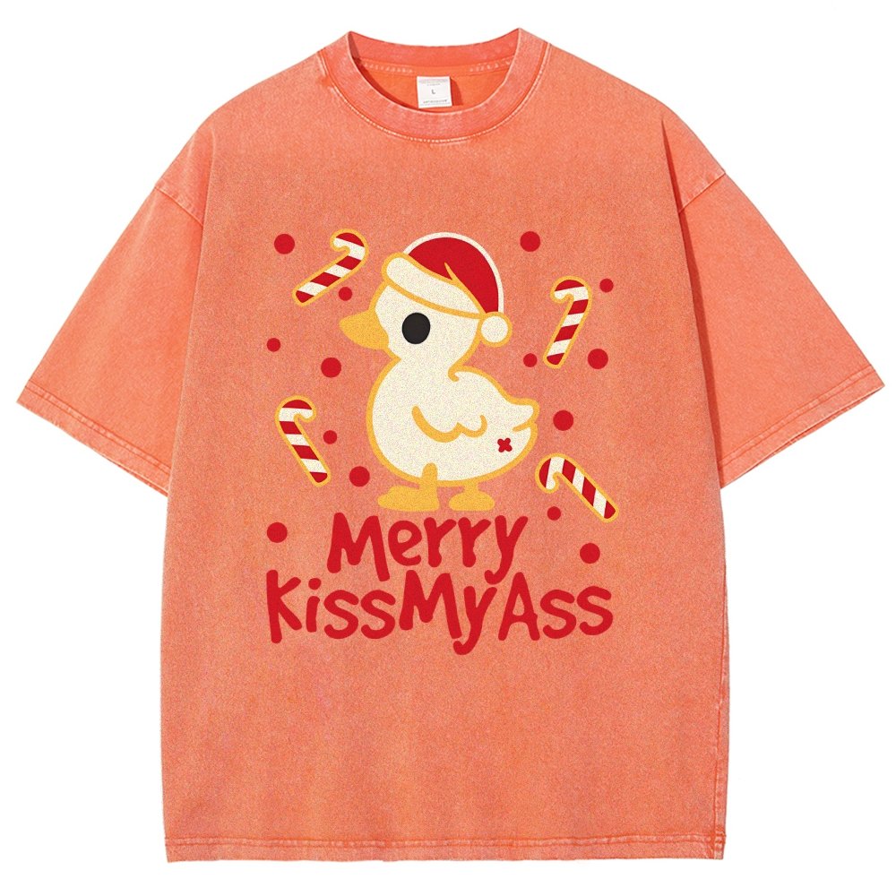 Duck Merry Kissmyass Vintage Distressed T-shirt