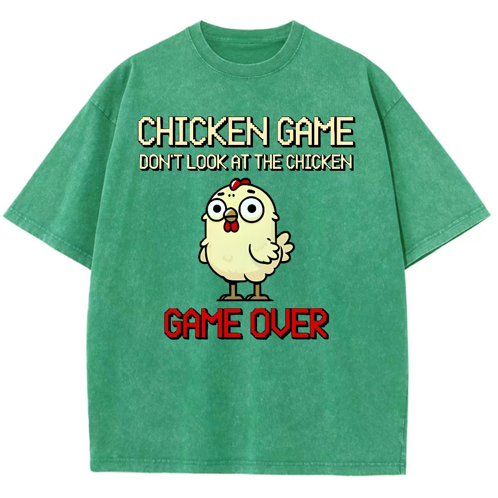 Chicken Game Vintage Washed T-shirt