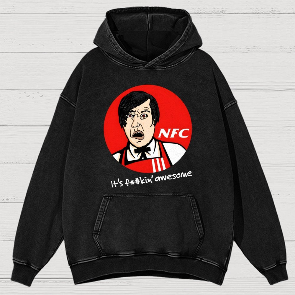 Not Fried Chicken Vintage Distressed Hoodie