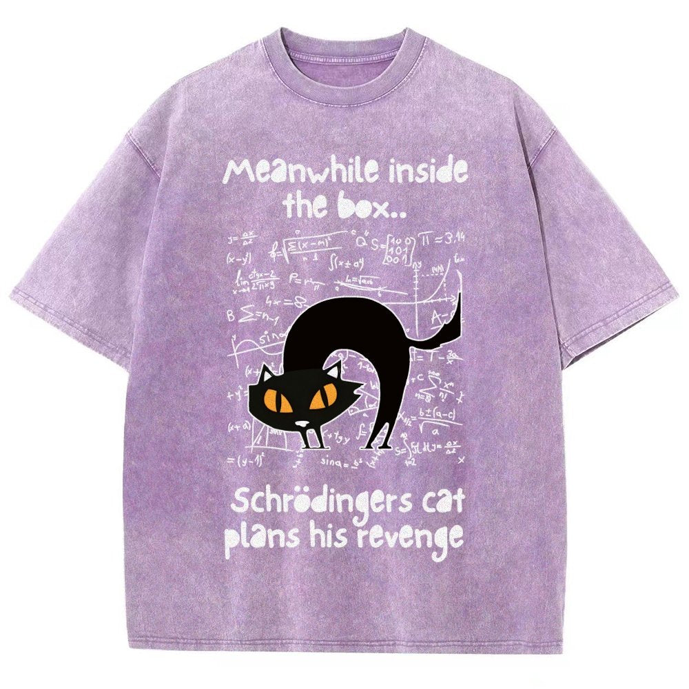 Schrodingers Cat Revenge Vintage Distressed T-shirt