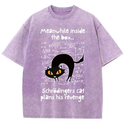 Schrodingers Cat Revenge Vintage Distressed T-shirt