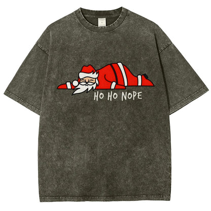 Ho Ho Nope Vintage Distressed T-shirt