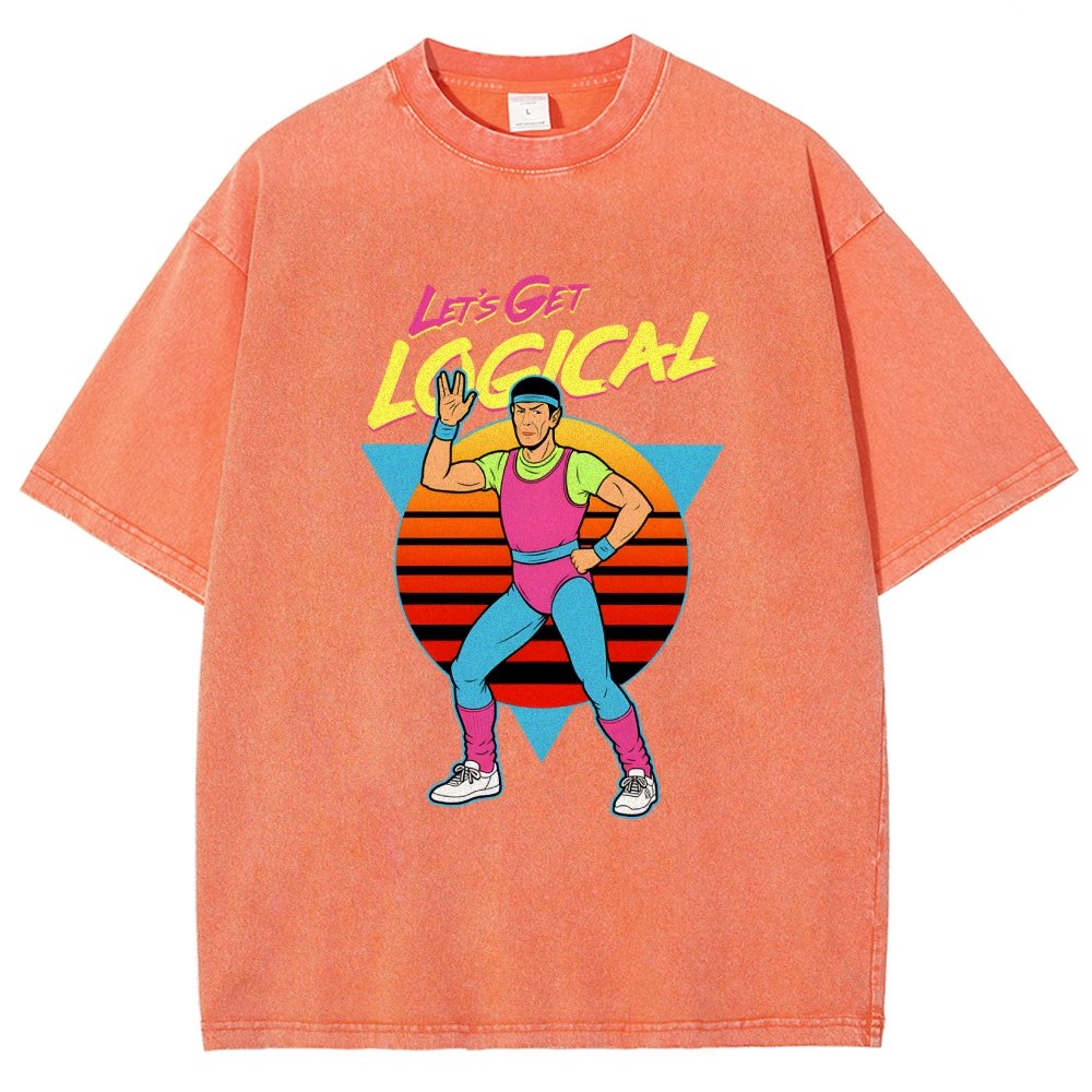 Let's Get Logical Vintage Distressed T-shirt