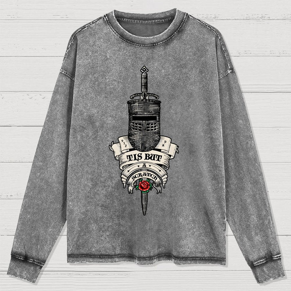 It is but a scratch Washed Long Sleeve Tee