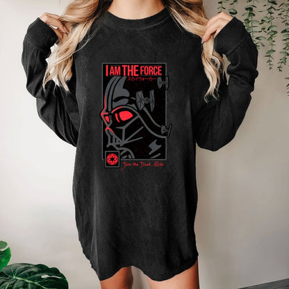 I'm Darkness Washed Long Sleeve Tee